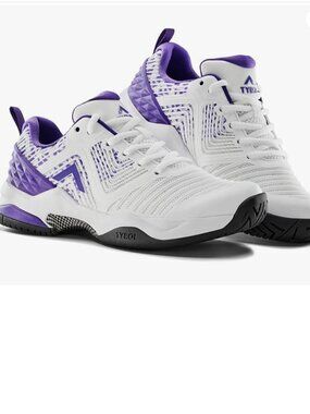 NWT Tyrol Women's Ace Pickleball Shoe in Box size 8 white purple